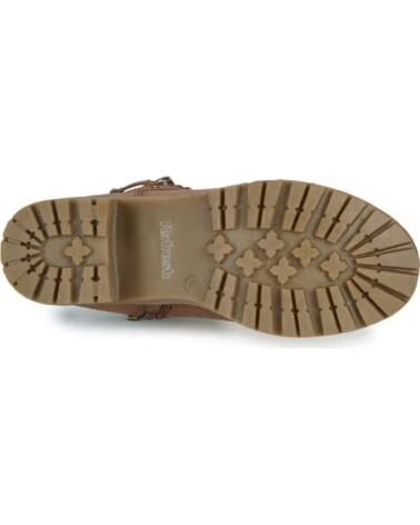 BOTINS REFRESH 172918 COM FIVELA E CORRENTE, SALTO BLOCO TAUPE MARRóN