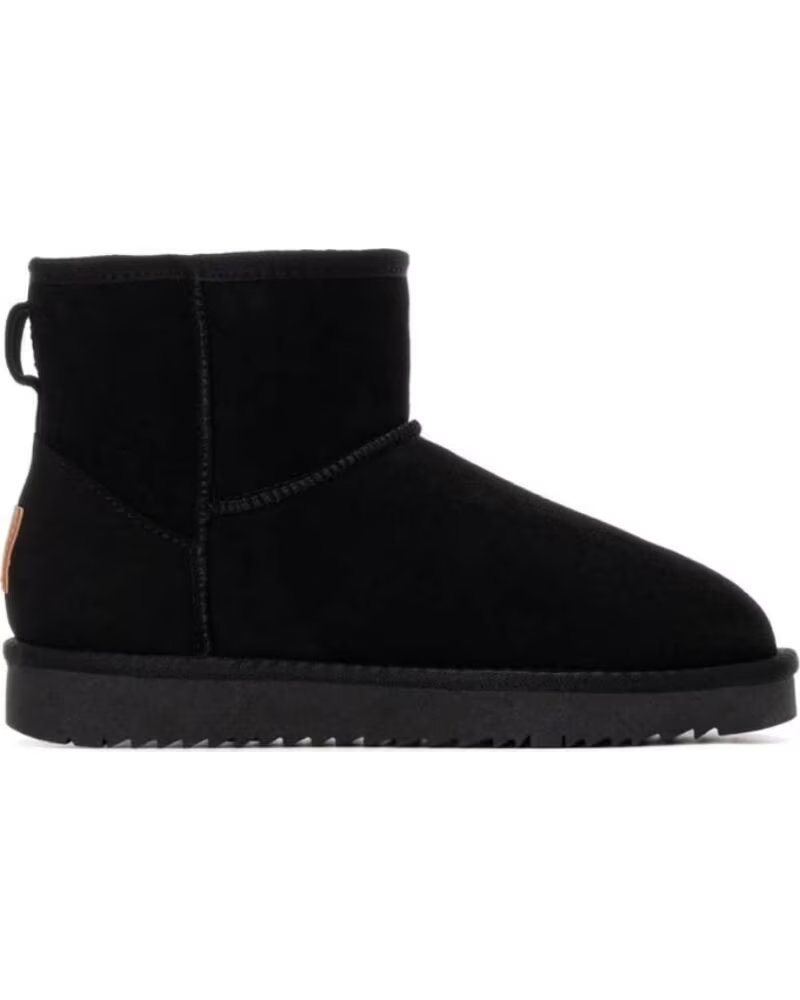 FLACHE STIEFELETTEN XTI 144444 IN SCHWARZ NEGRO