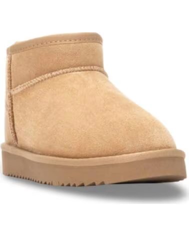 BOTINS RASOS XTI 144442 EM CAMURÇA SINTÉTICA BEGE BEIGE