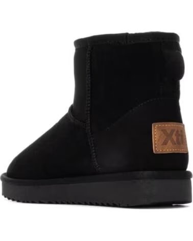 FLACHE STIEFELETTEN XTI 144444 IN SCHWARZ NEGRO