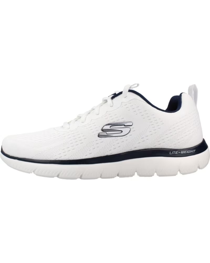 SKECHERS SCARPE DA GINNASTICA SUMMITS DA UOMO BIANCHE WBL