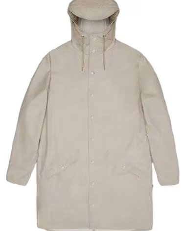 RAINS IMPERMEÁVEL LONG JACKET MATRIX W3 BEGE UNISEX