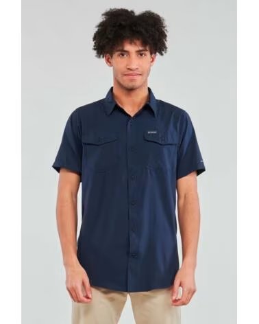 COLUMBIA KURZARMHEMD BLAU HERREN BLUE