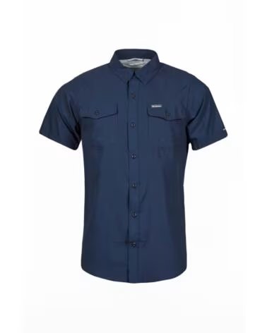 COLUMBIA KURZARMHEMD BLAU HERREN BLUE