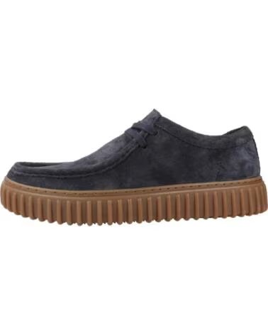 CLARKS SAPATOS DE BARCO TORHILL LO EM CAMURÇA AZUL MARINHO NAVY
