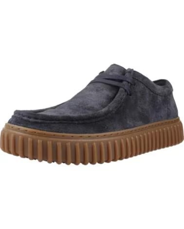 CLARKS SAPATOS DE BARCO TORHILL LO EM CAMURÇA AZUL MARINHO NAVY