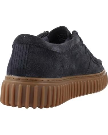 CLARKS SAPATOS DE BARCO TORHILL LO EM CAMURÇA AZUL MARINHO NAVY