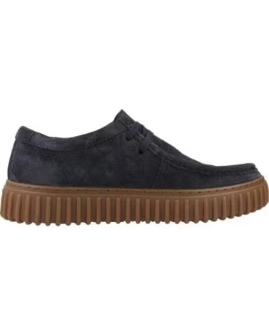CLARKS SAPATOS DE BARCO TORHILL LO EM CAMURÇA AZUL MARINHO NAVY