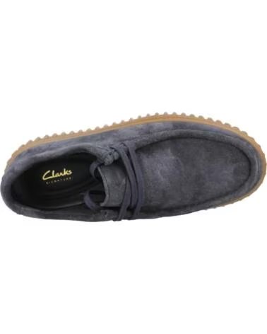 CLARKS SAPATOS DE BARCO TORHILL LO EM CAMURÇA AZUL MARINHO NAVY