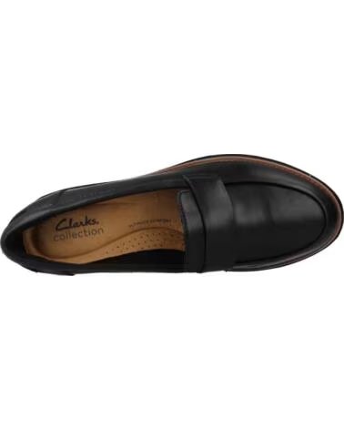 MOCASSINS CLARKS SHARON GRACIE NEGRO
