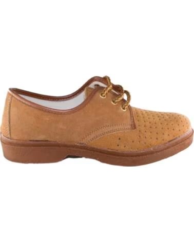 SEVILLAS CHAUSSURES MODÈLE 307 EN CROÛTE DE CUIR PERFORÉ MARRóN