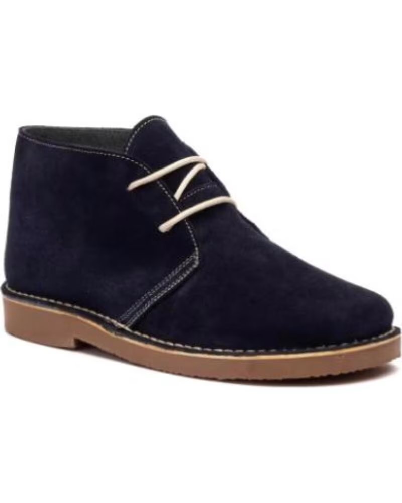 SAFARI BOTIN DE PIEL SERRAJE PARA HOMBRE HECHO EN ESPANA TALLAS 40 A 45 MODELO 6012 AZUL