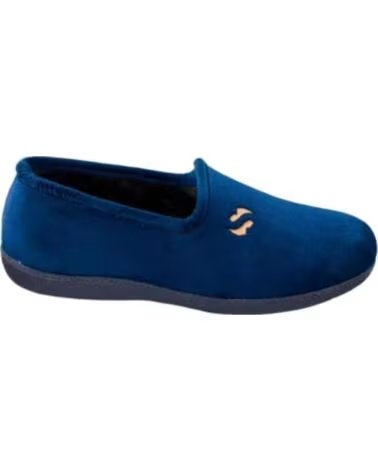 SEVILLAS ZAPATILLAS DE ESTAR POR CASA LC4 TERCIOPELO AZUL