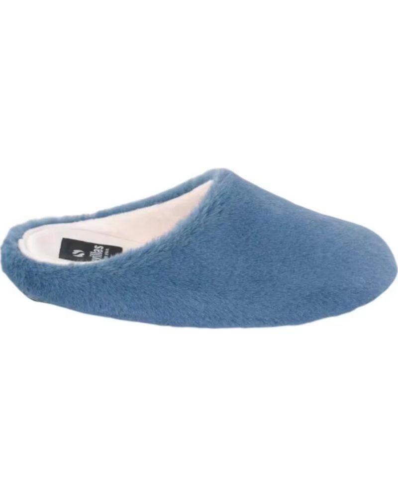 SEVILLAS SLIPPERS MODEL 23422, MULE STYLE BLUE AZUL