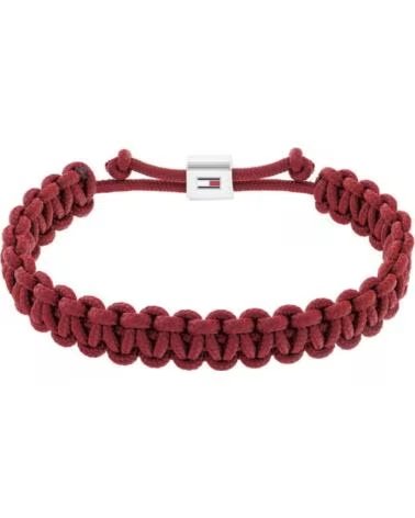 TOMMY HILFIGER PULSERA TRENZADA ROJA