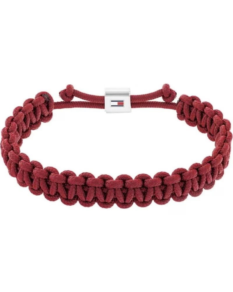 TOMMY HILFIGER PULSERA TRENZADA ROJA