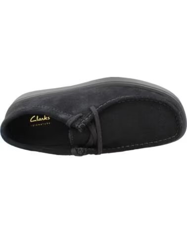 CLARKS SNEAKER MODELL 26183435C AUS SCHWARZEM WILDLEDER BLACK