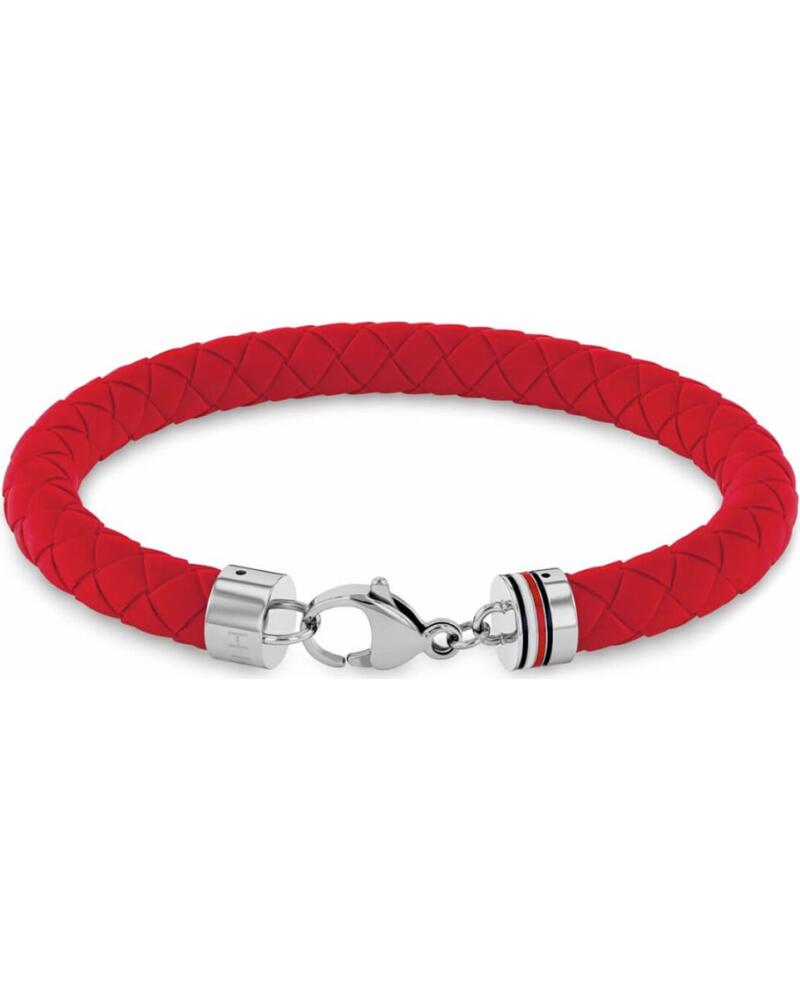 TOMMY HILFIGER PULSERA TRENZADA ROJA
