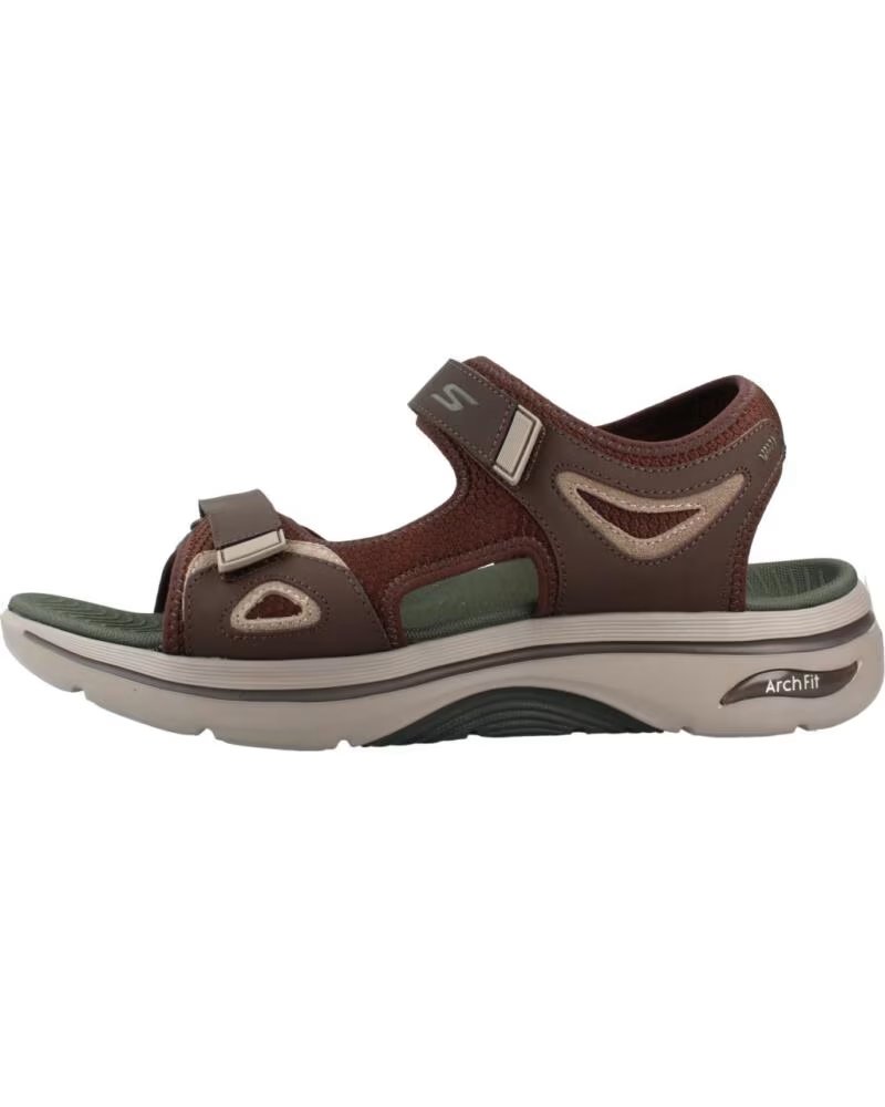 SKECHERS SANDÁLIAS ARCH FIT HOMEM 229309 CASTANHO BRN