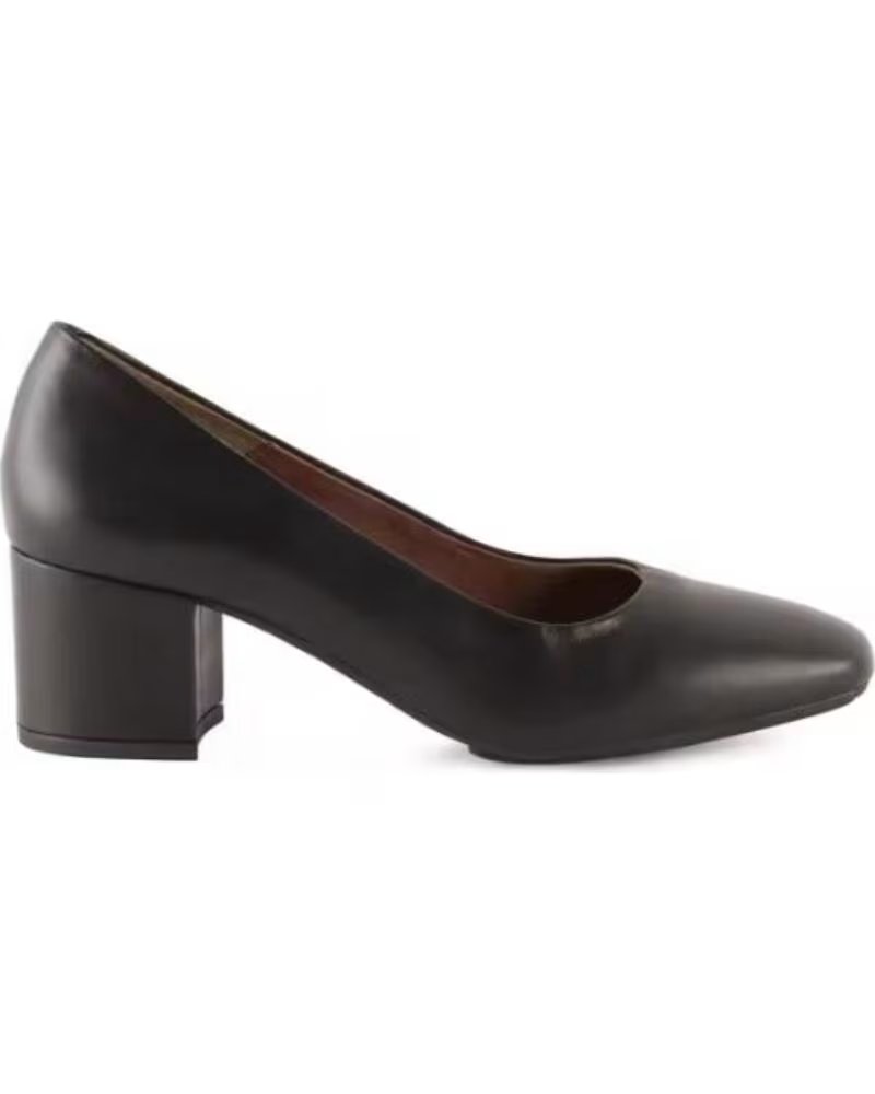 CHAMBY PUMPS AUS LEDER MIT BLOCKABSATZ UND GEL-INNENSOHLE - MODELL 6600 NEGRO