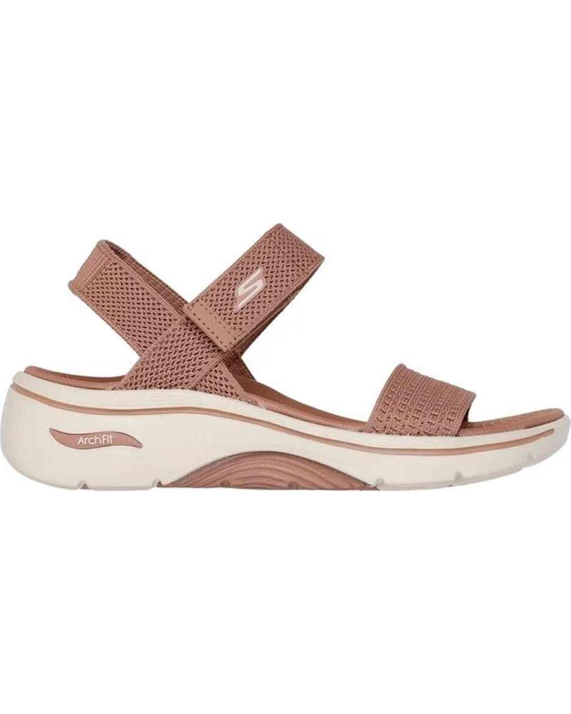 SKECHERS SANDALIAS ARCH FIT MODELO 140874TAN ROSA