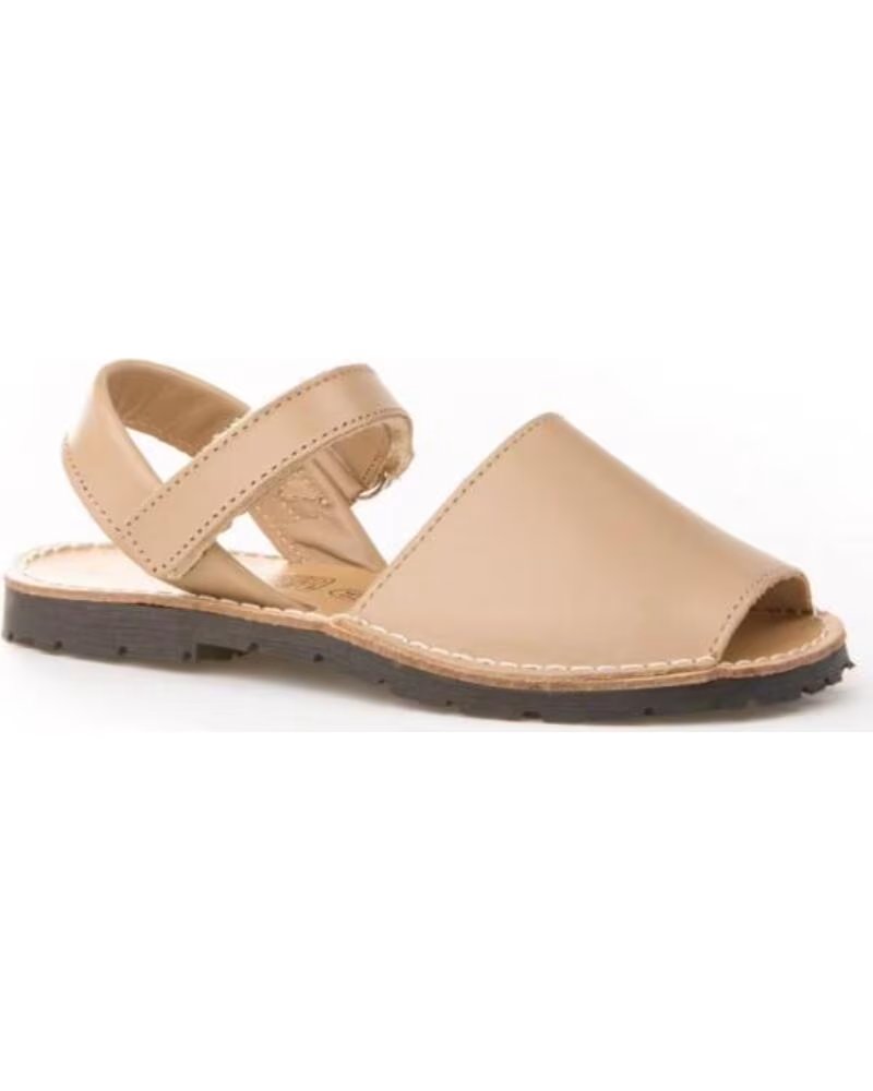 ANGELITOS SANDALI MINORCHINE MODELLO 202 CHIUSURA REGOLABILE MARRóN