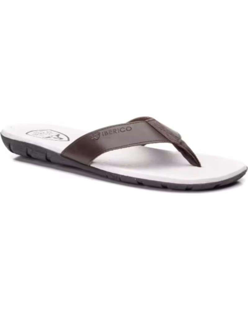 IBERICO SHOES SANDALIAS DE HOMBRE EN PIEL VARIOS COLORES MODELO 25000 TALLAS 39 A 45 MARRóN