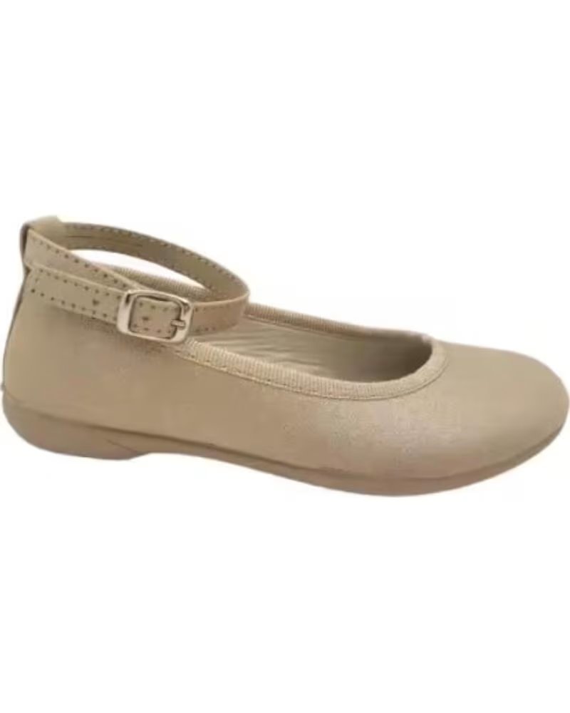 CONDIZ MERCEDITAS DE NINA CON PULSERA Y HEBILLA VARIOS COLORES PISO DE CAUCHO NATURAL RESPETUOSO TALLAS 28 A 41 MODELO 950 BEIGE