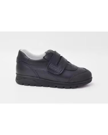 ANGELITOS ZAPATOS COLEGIALES DE PIEL CON VELCRO PARA NINO MODELO 904 TALLAS 21 A 40 AZUL