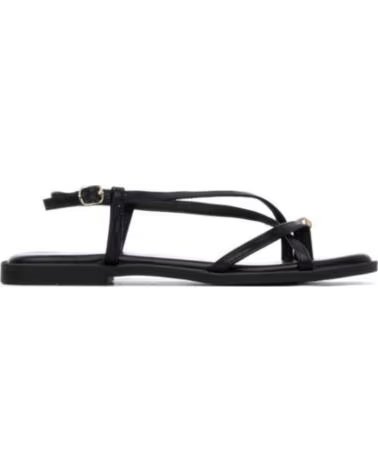 XTI SANDALIAS PLANAS MUJER 145358 NEGRO