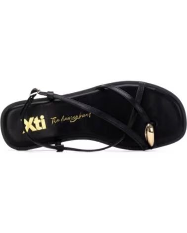 XTI SANDALIAS PLANAS MUJER 145358 NEGRO