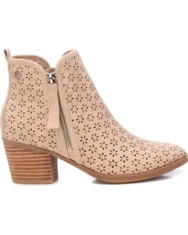 BOTINES REFRESH 172784 CON CALADOS LATERALES BEIGE