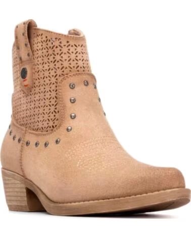 REFRESH BOTINES DE TACON MUJER 175042 BEIG BEIGE