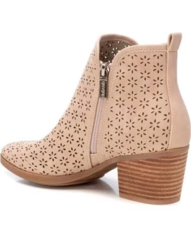 BOTINES REFRESH 172784 CON CALADOS LATERALES BEIGE