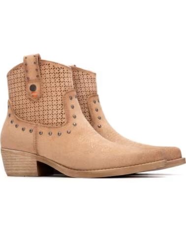 REFRESH BOTINES DE TACON MUJER 175042 BEIG BEIGE