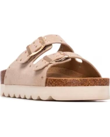 REFRESH SANDALIAS PLANAS MUJER 175009 BEIG BEIGE