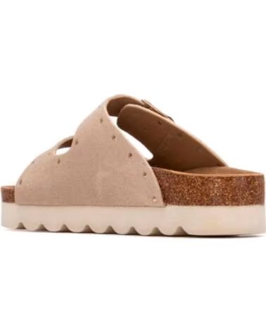 REFRESH SANDALIAS PLANAS MUJER 175009 BEIG BEIGE