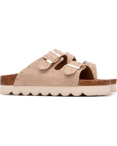 REFRESH SANDALIAS PLANAS MUJER 175009 BEIG BEIGE