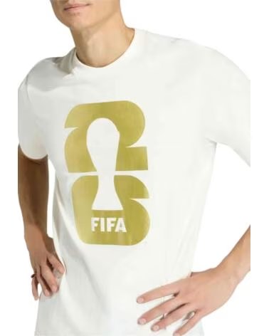ADIDAS T-SHIRT A MANICHE CORTE OE FIFA CWHITE