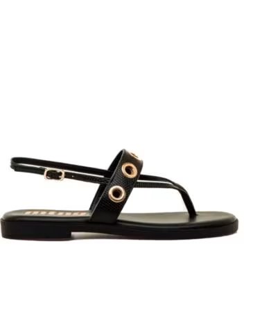MTNG SANDALIAS PLANAS MUJER MUSTANG 55755 NEGRO