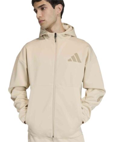 ADIDAS SUDADERA CON CAPUCHA ZNE BEIGE