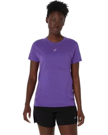ASICS CAMISETA MANGA CORTA ROAD SEAMLESS VIOLETA MUJER