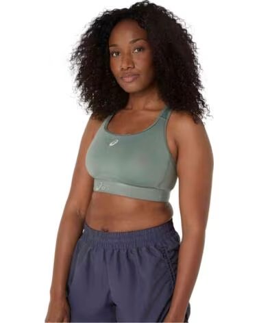 ASICS REGGISENO SPORTIVO ROAD COMPRESSION VERDE PALO