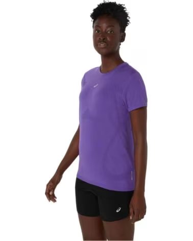 ASICS CAMISETA MANGA CORTA ROAD SEAMLESS VIOLETA MUJER