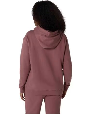 ASICS FELPA CON CAPPUCCIO FULL LOGO UNISEX ROSA ANTICO MUJER