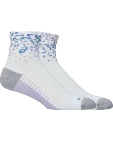 ASICS CHAUSSETTE PERFORMANCE RUN QUARTER BLANC GRIS CLAIR UNISEXE CLARO