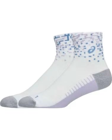 ASICS CHAUSSETTE PERFORMANCE RUN QUARTER BLANC GRIS CLAIR UNISEXE CLARO