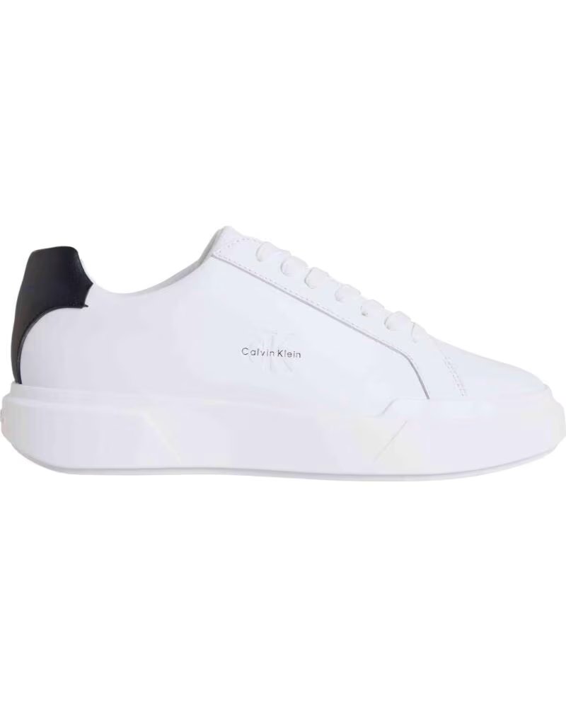 CALVIN KLEIN ZAPATILLAS ZAPATILLAS CHUNKY BLANCO NEGRO EN BLANCO PARA UNISEX CUPSOLE