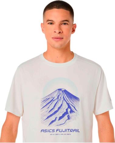 ASICS CAMISETA FUJITRAIL MANGA CORTA AZUL