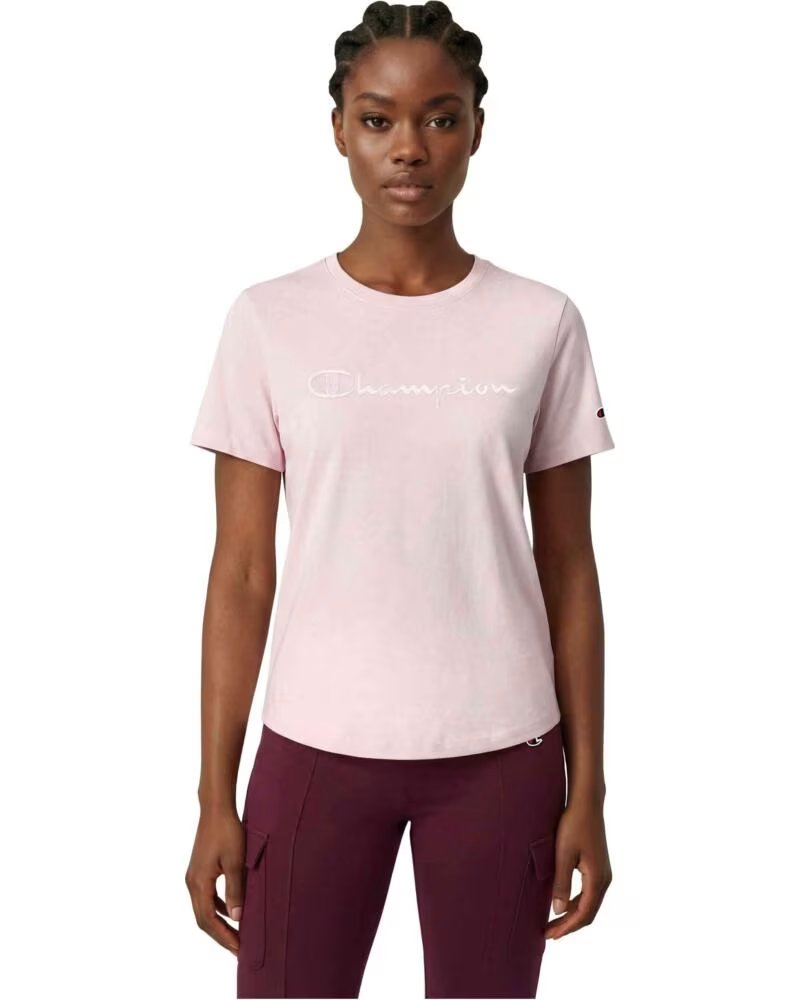 CHAMPION SHORT SLEEVE T-SHIRT 118382-PS222 PINK WOMEN